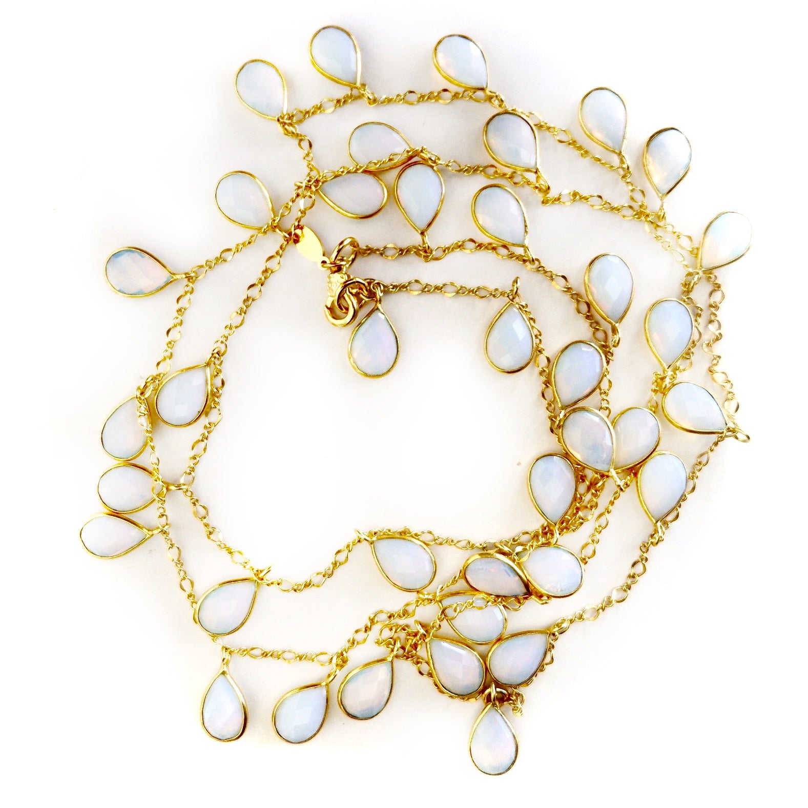 opal drops necklace