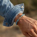 turquoise santorini mens bracelet