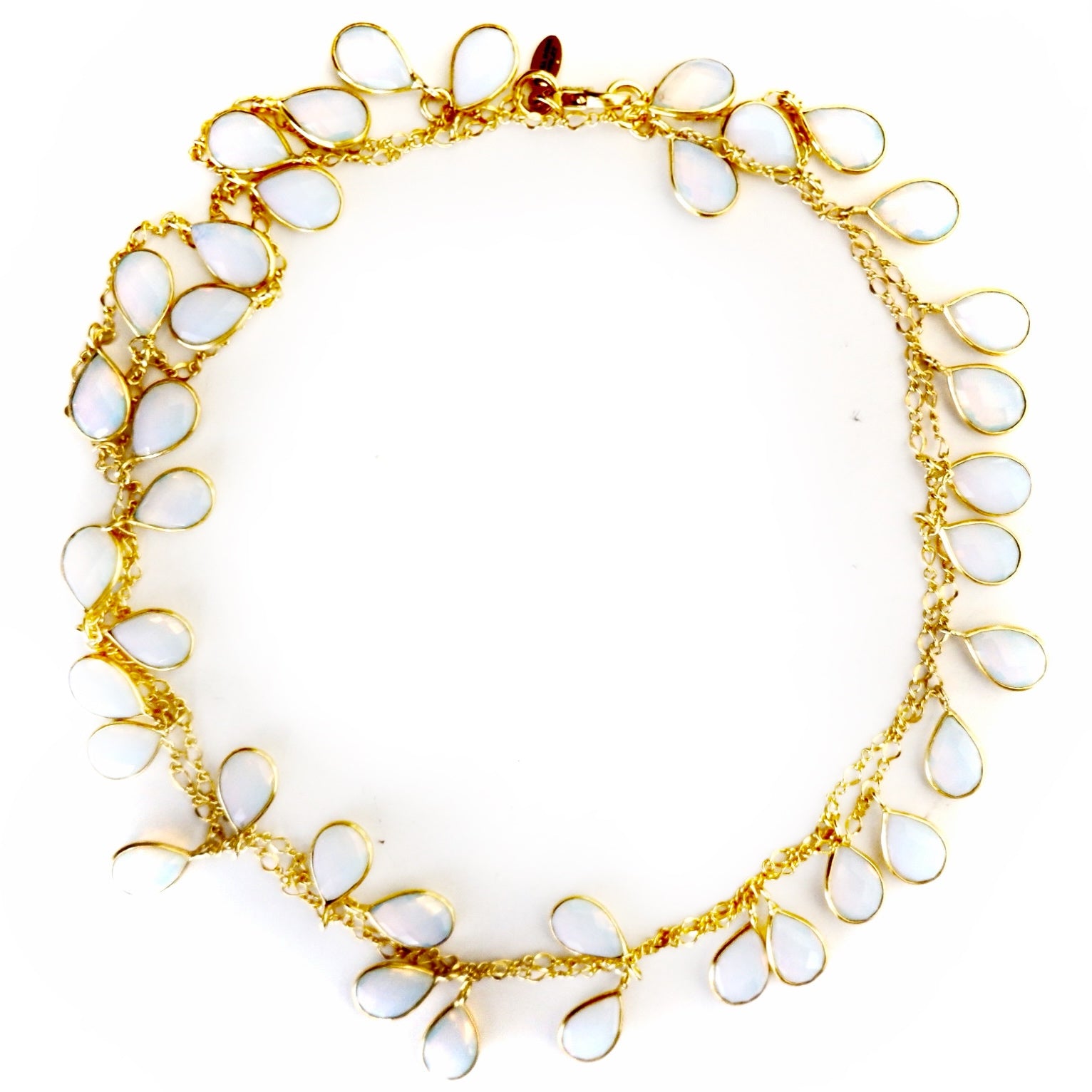 opal drops necklace