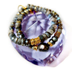 mystic labradorite twin set bracelet