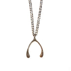 pave diamond wishbone necklace