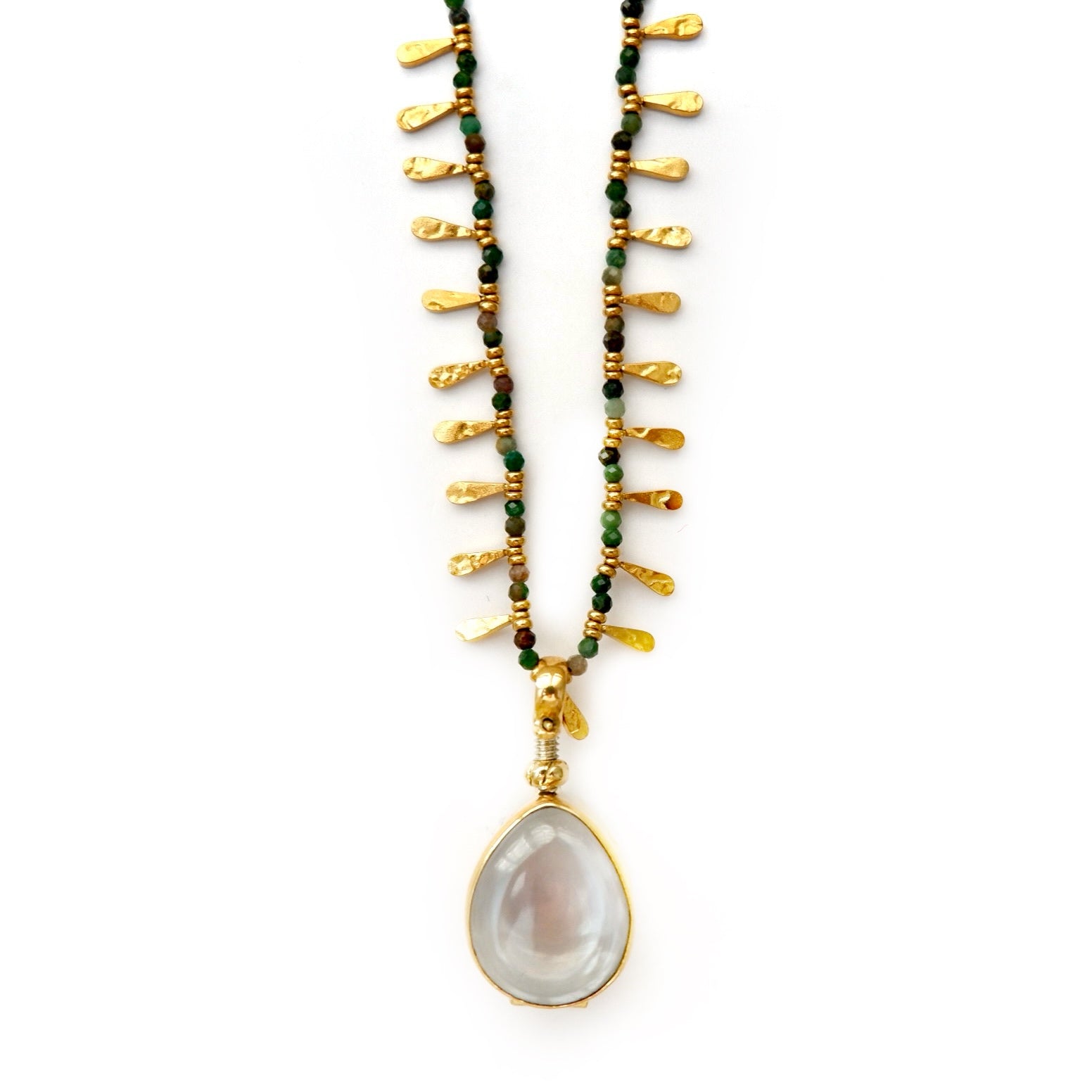 teardrop locket pendant necklace