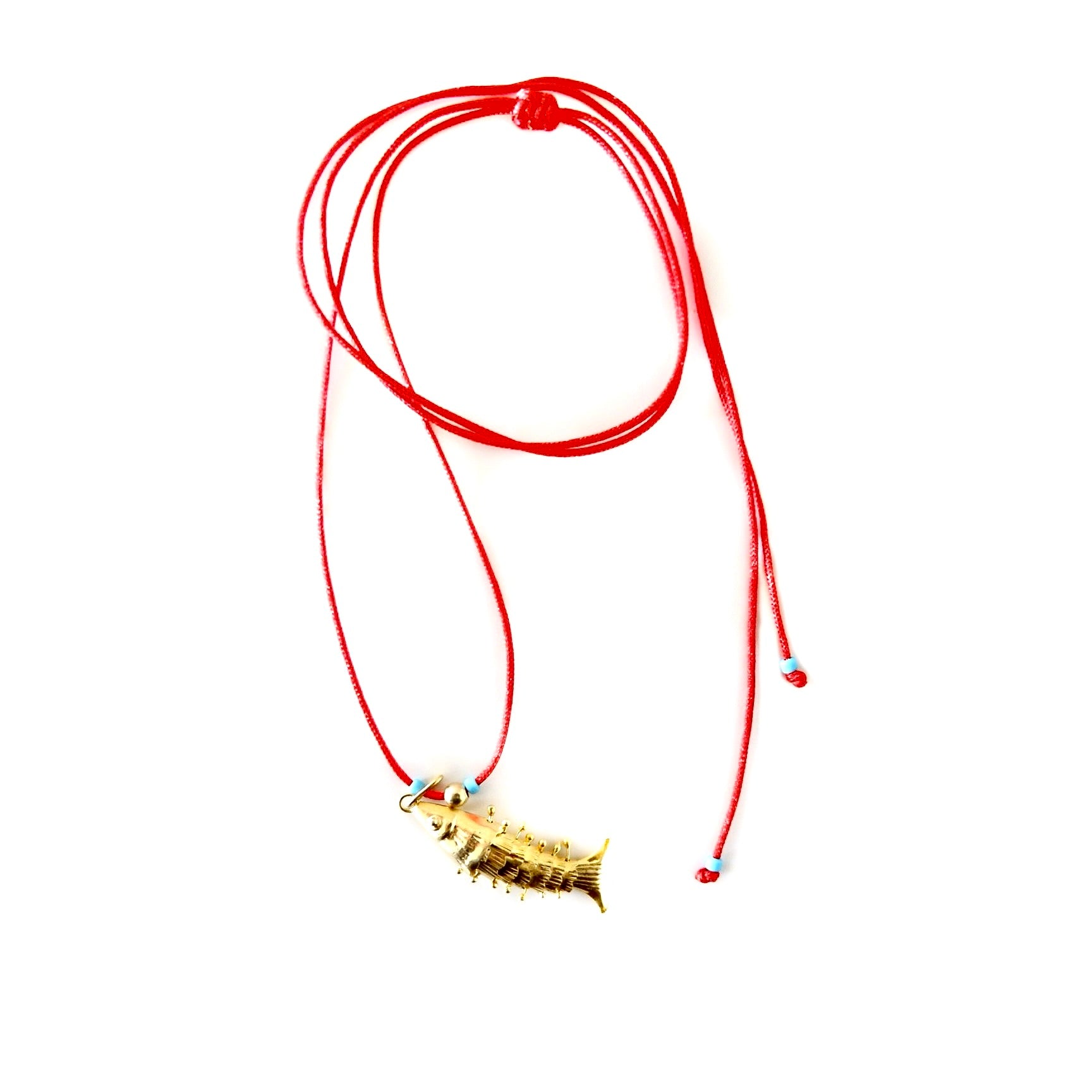 my lucky gold  fish necklace