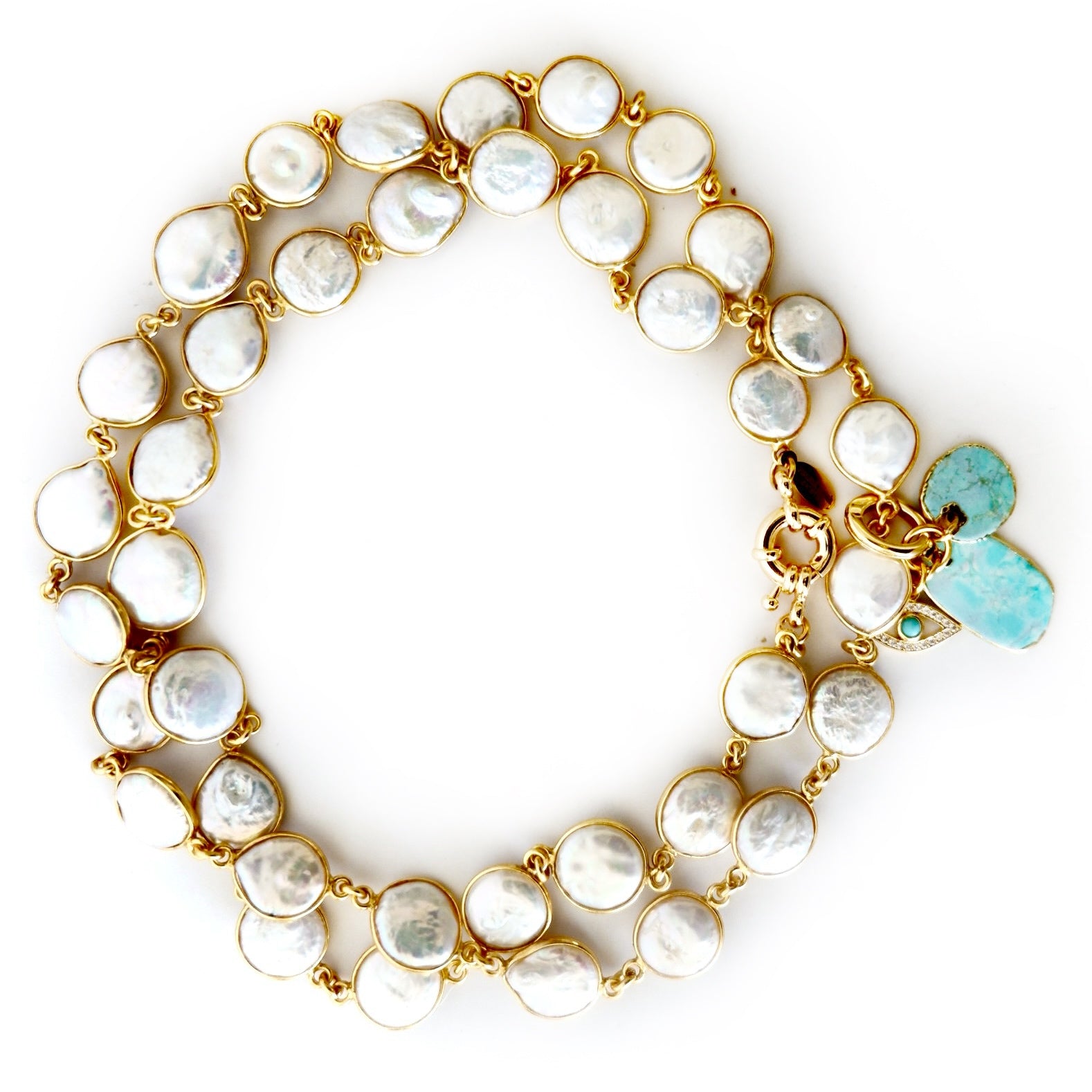 my santorini pearl necklace