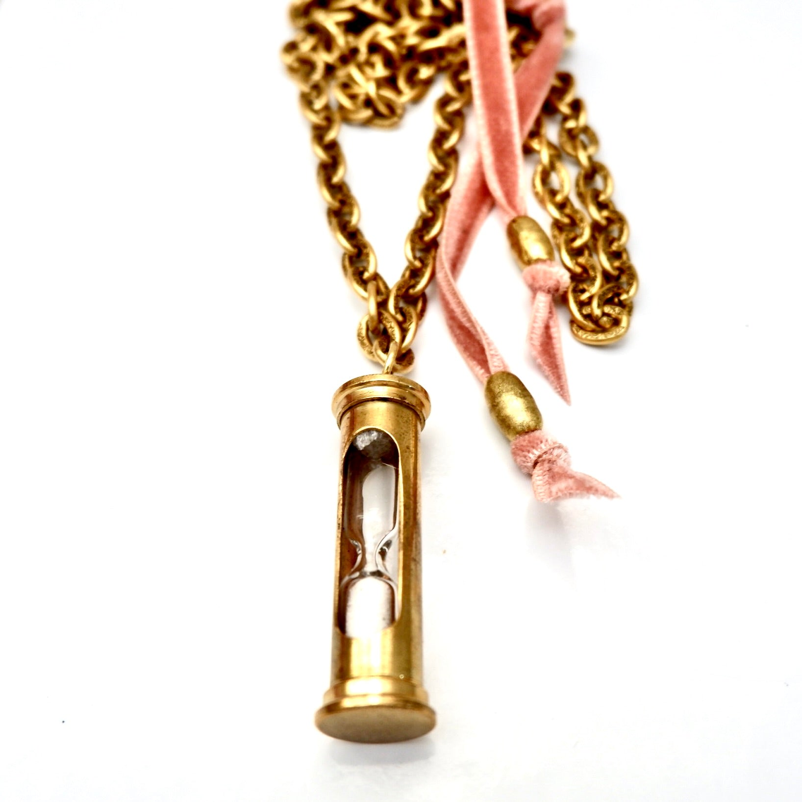 my vintage hourglass pendant necklace