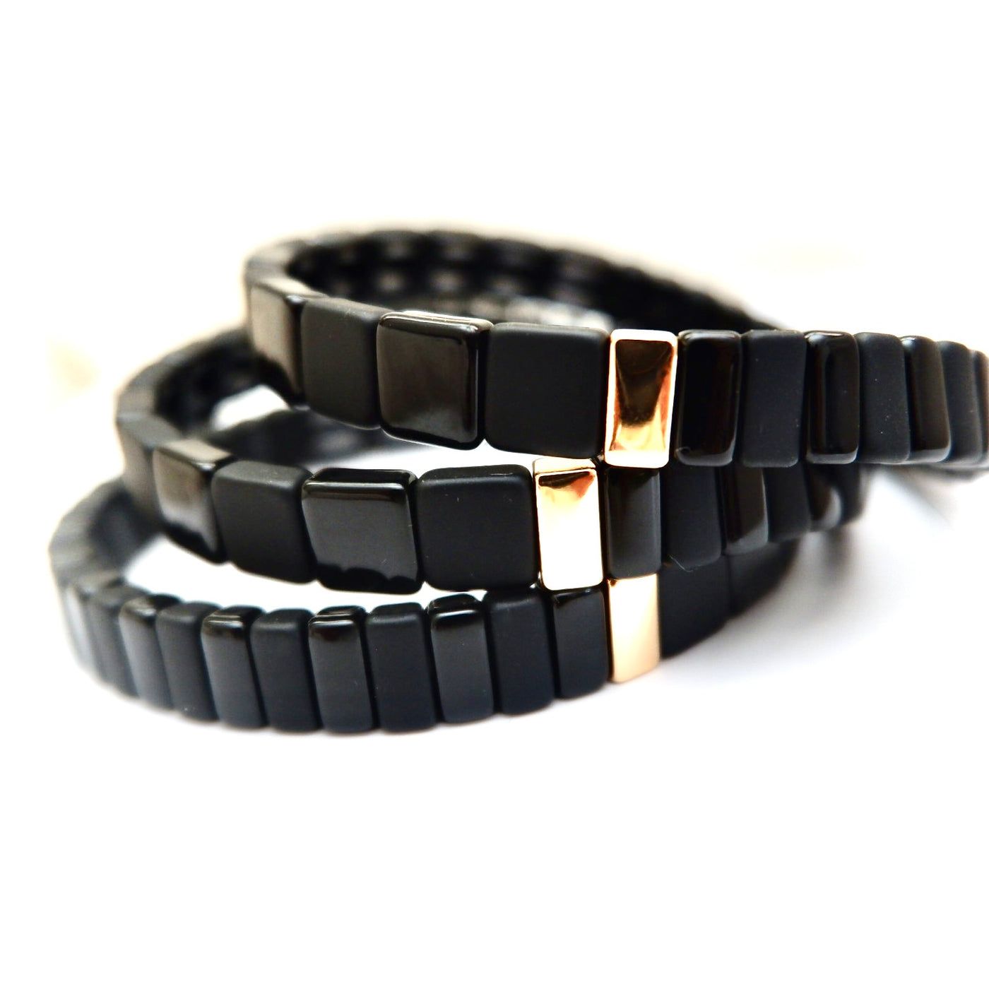 black enamel bracelet