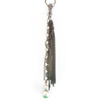 my vintage crystal chain and pearl necklace