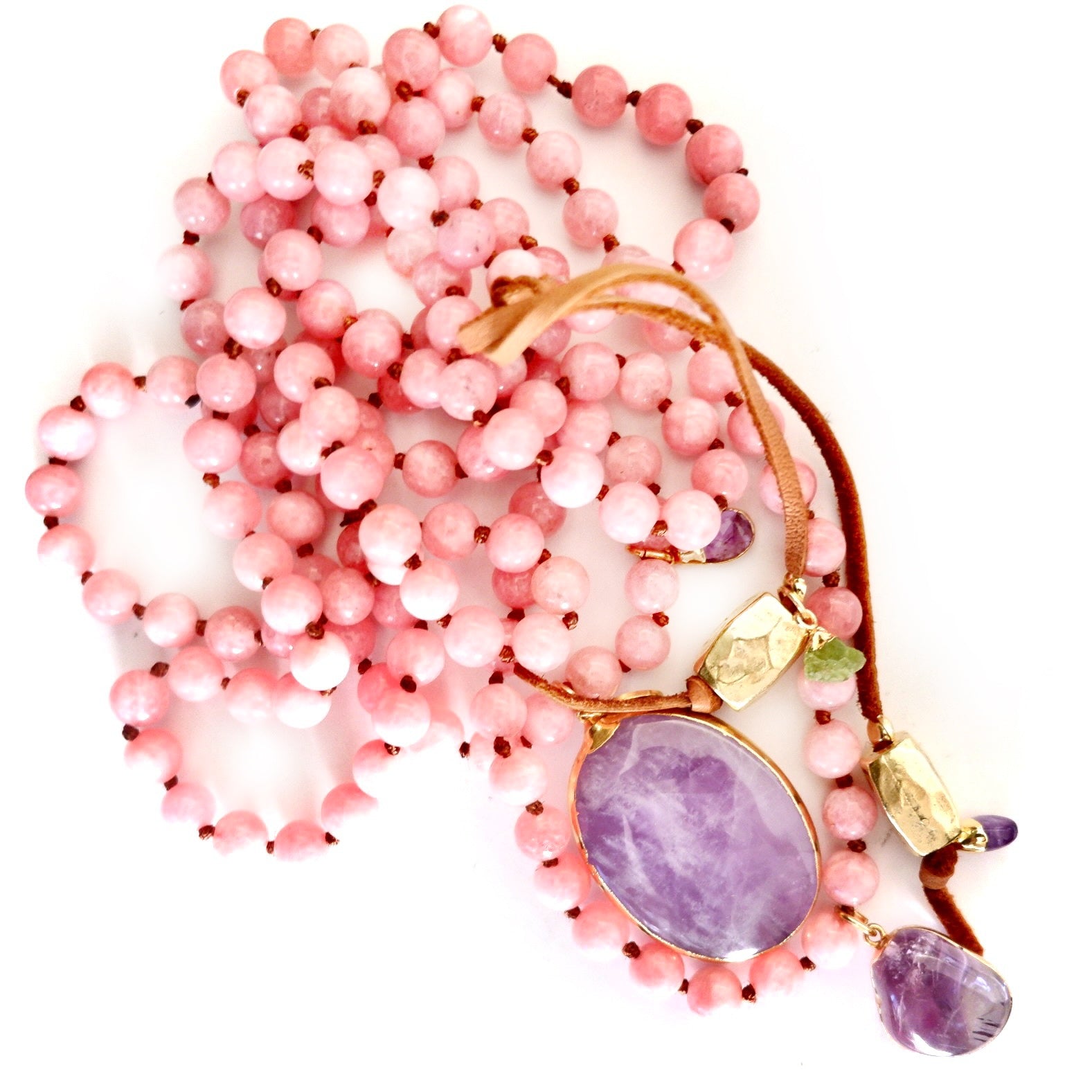 pink & amethyst dream necklace
