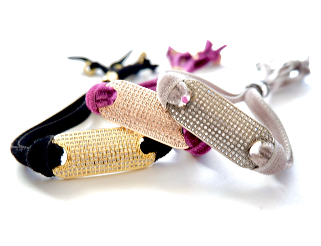 velvet tag bracelet