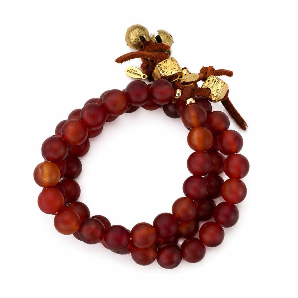 chunky carnelian mountain bracelet