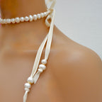 bridal pearl choker
