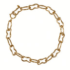 art x gold link chain necklace