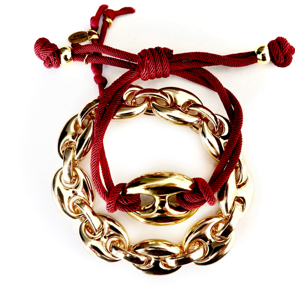 giant bubble mariner cord bracelet