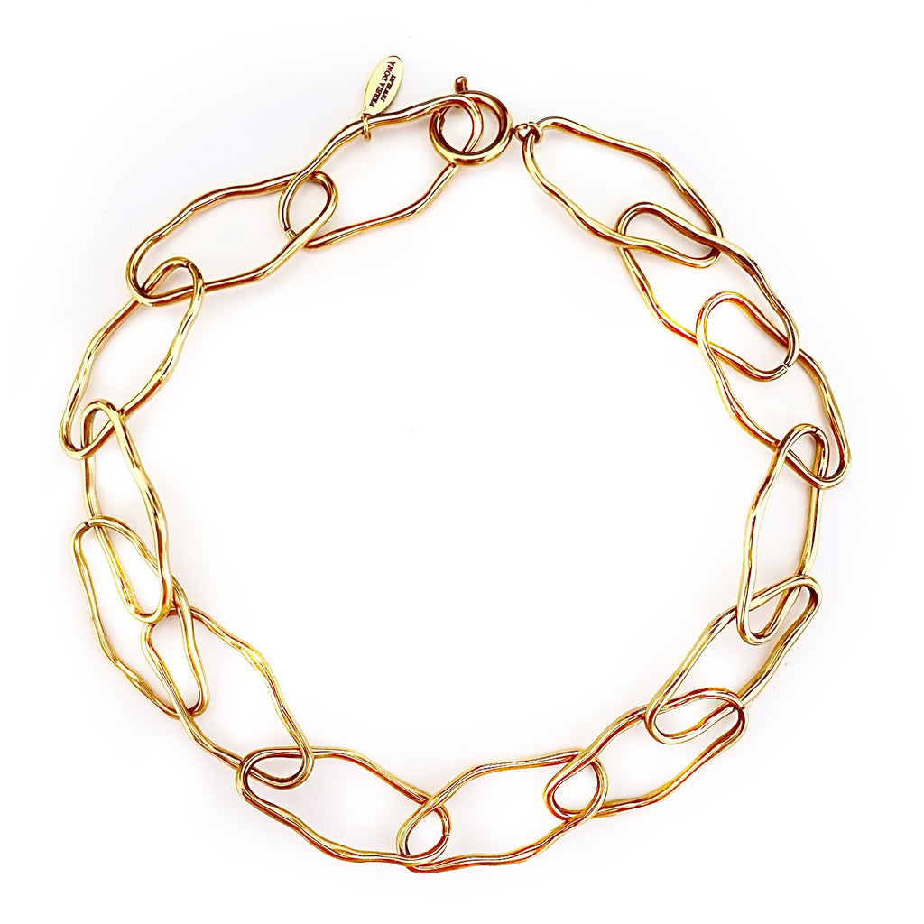 my uneven gold chain necklace