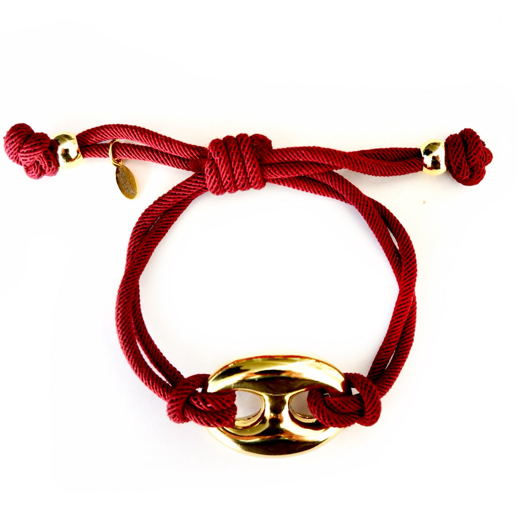 giant bubble mariner cord bracelet