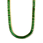 my green crystal choker necklace