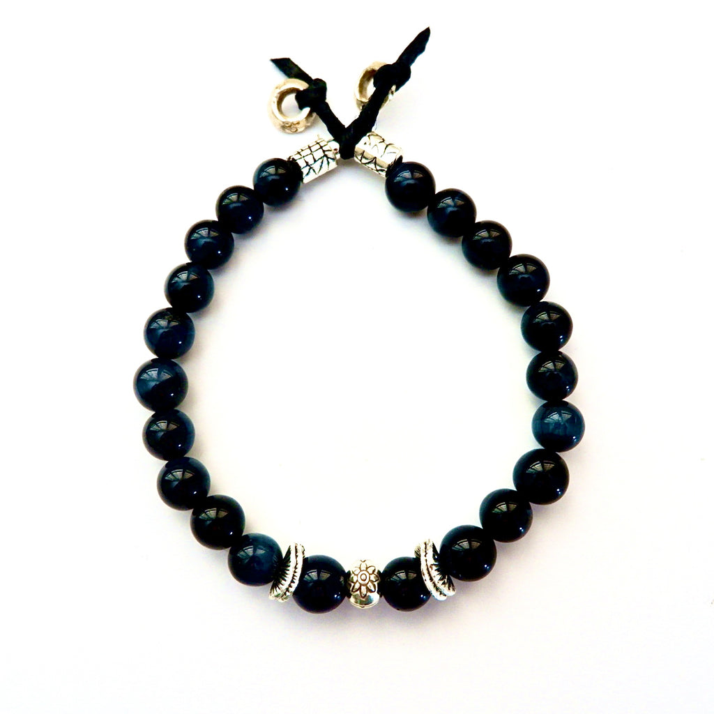 silver tiger mens bracelet