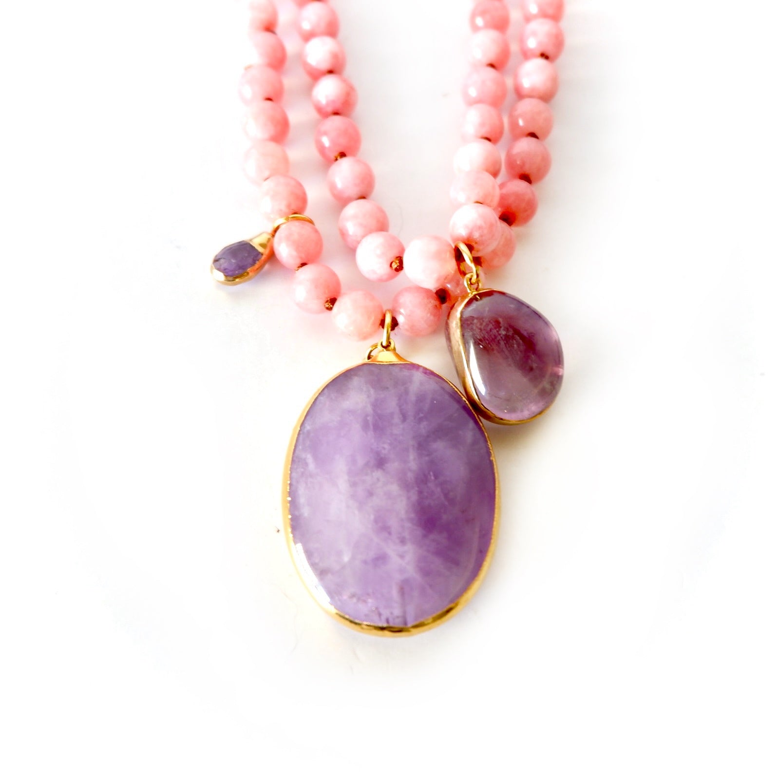 pink & amethyst dream necklace