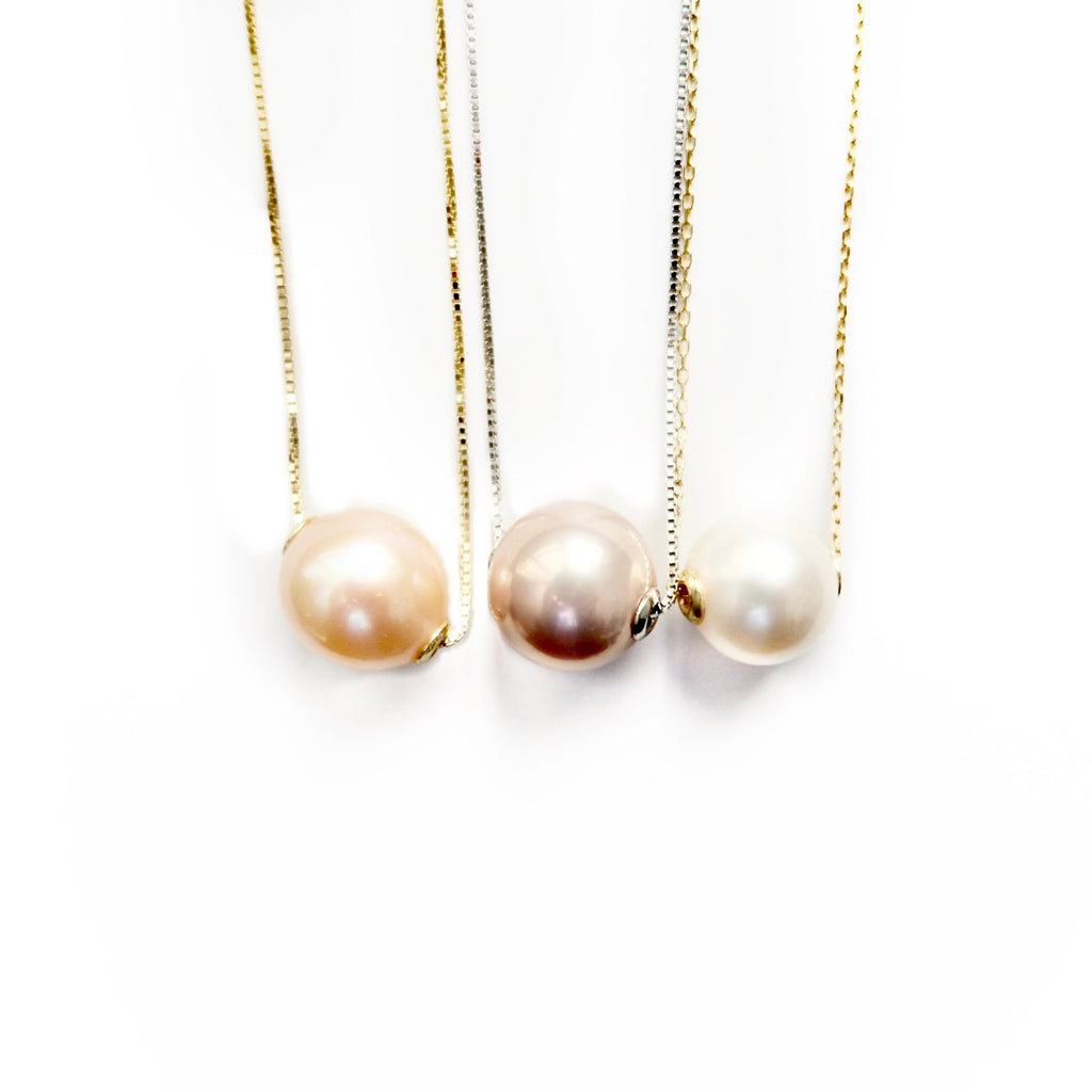 my floater pearl necklace