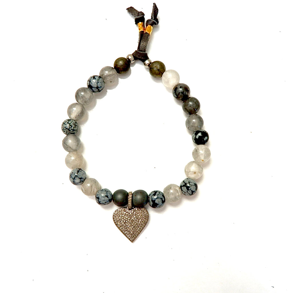 brilliant pave diamond love set bracelets