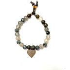 brilliant pave diamond love set bracelets