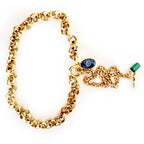 vintage chains and charms necklace