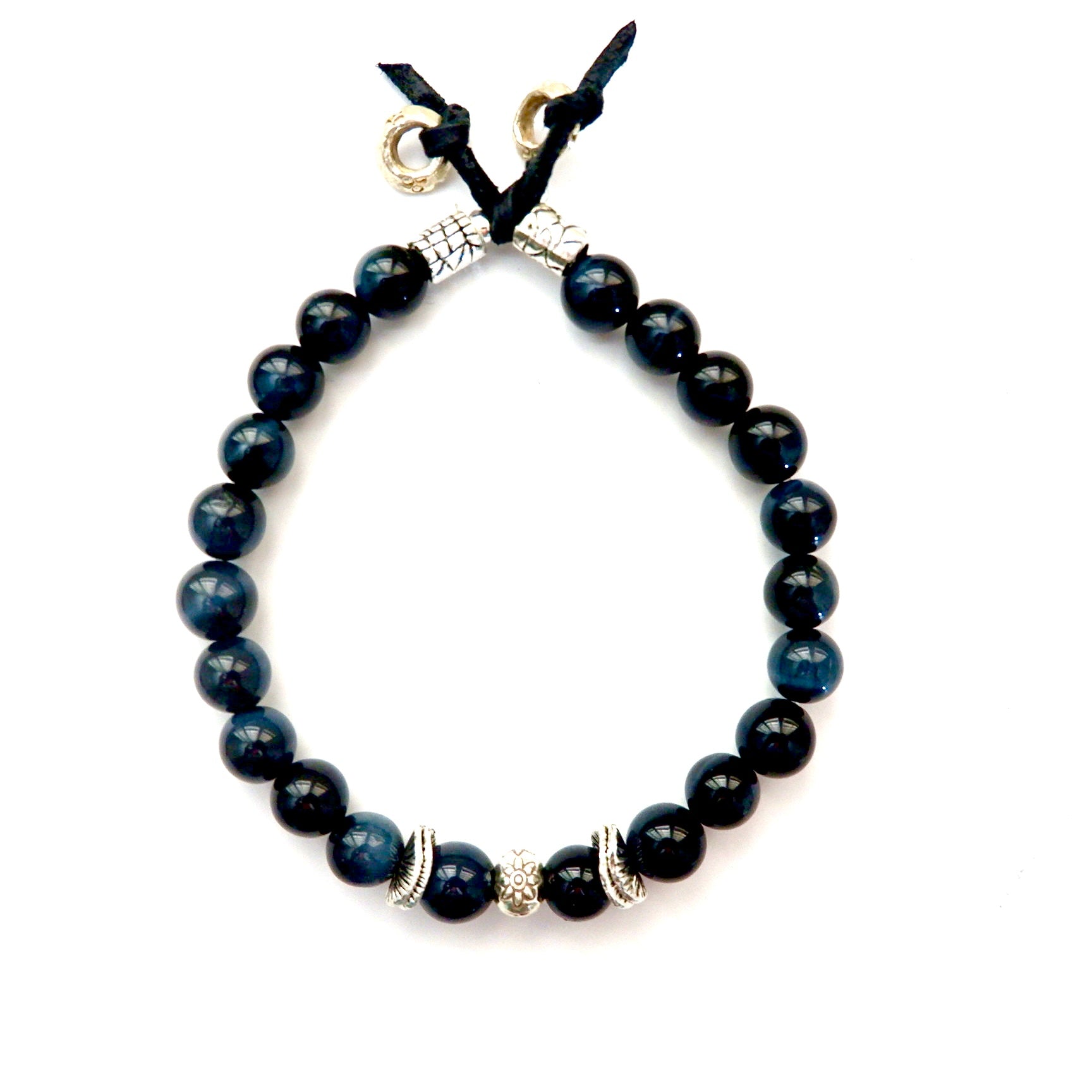 silver tiger mens bracelet