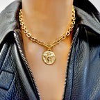 bumble bee bling vintage necklace
