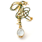 teardrop locket pendant necklace