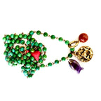green exotic charms necklace