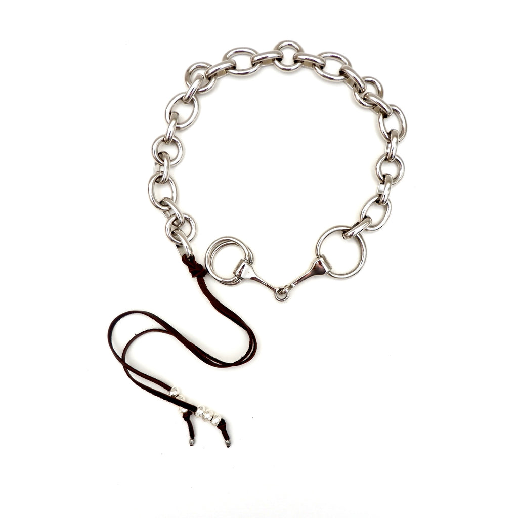 horsebit chain necklace
