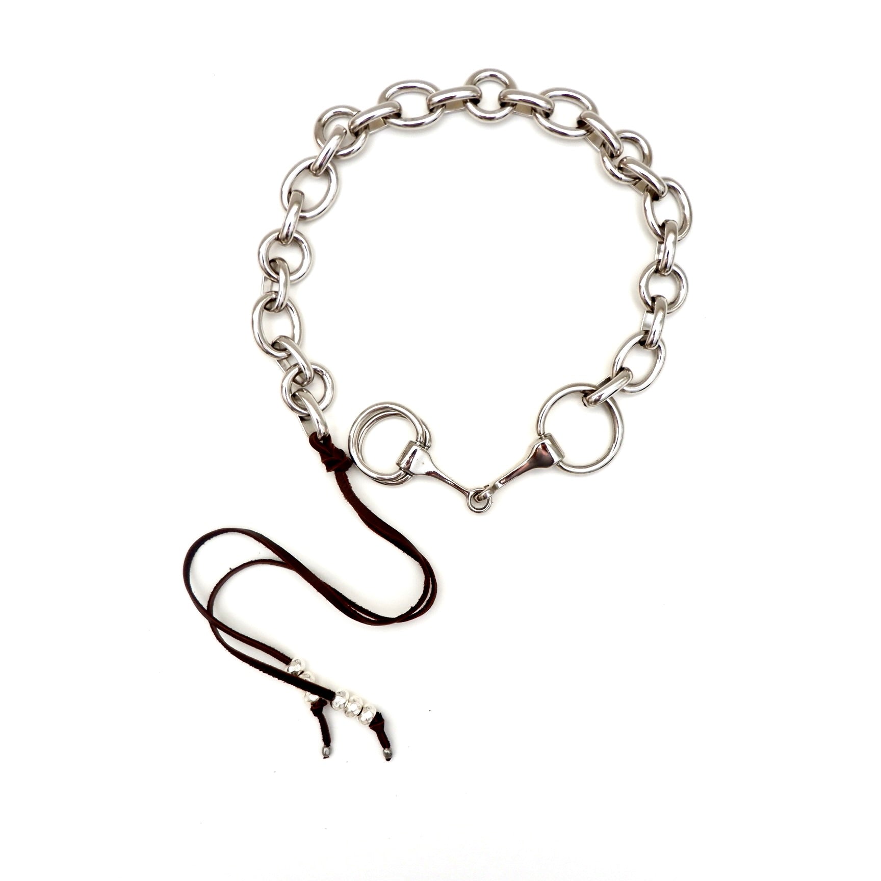 horsebit chain necklace