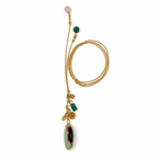 gems x gold cord necklace