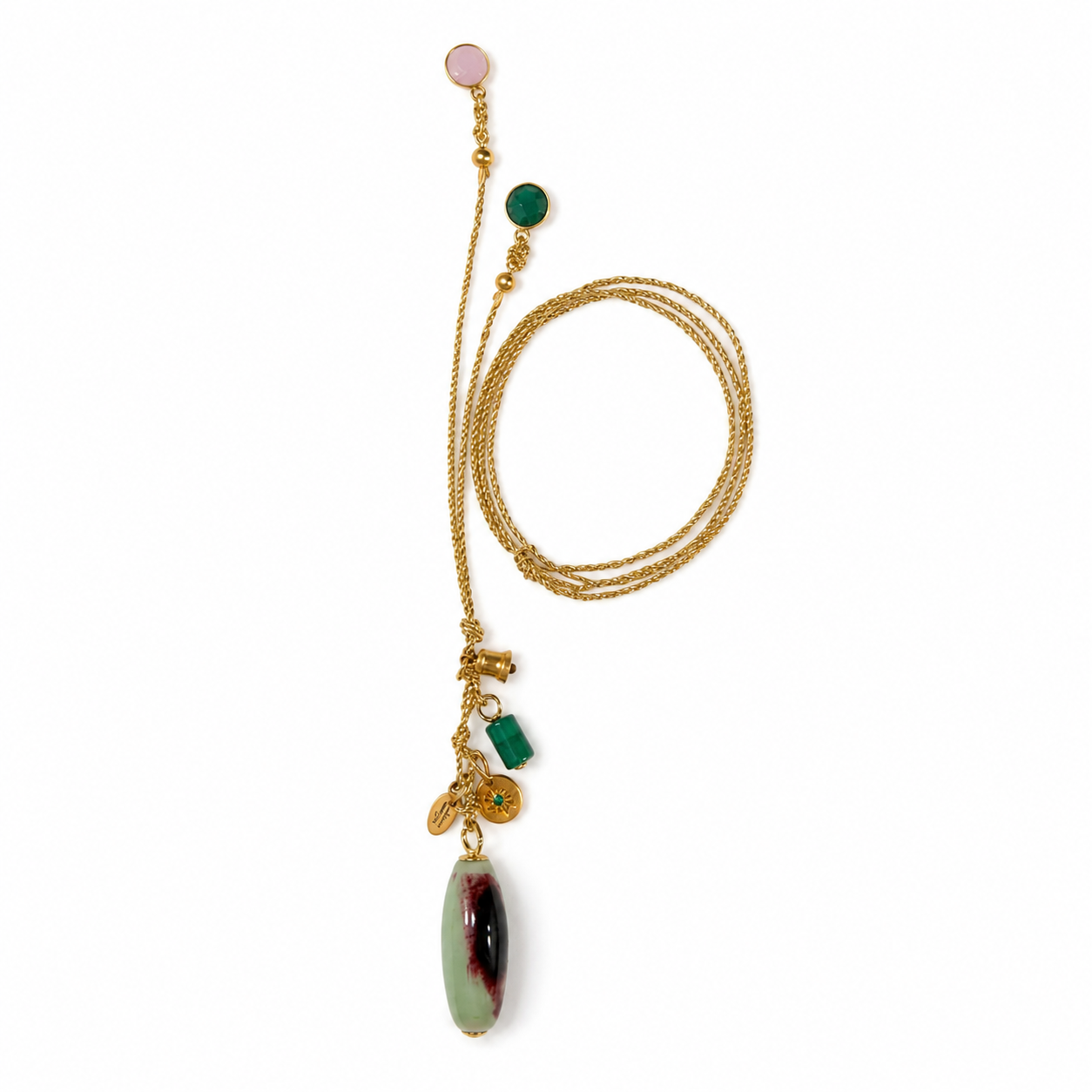 gems x gold cord necklace