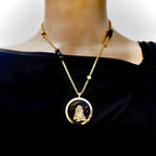 moon star goddess locket necklace
