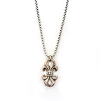 fleur de lis mens necklace