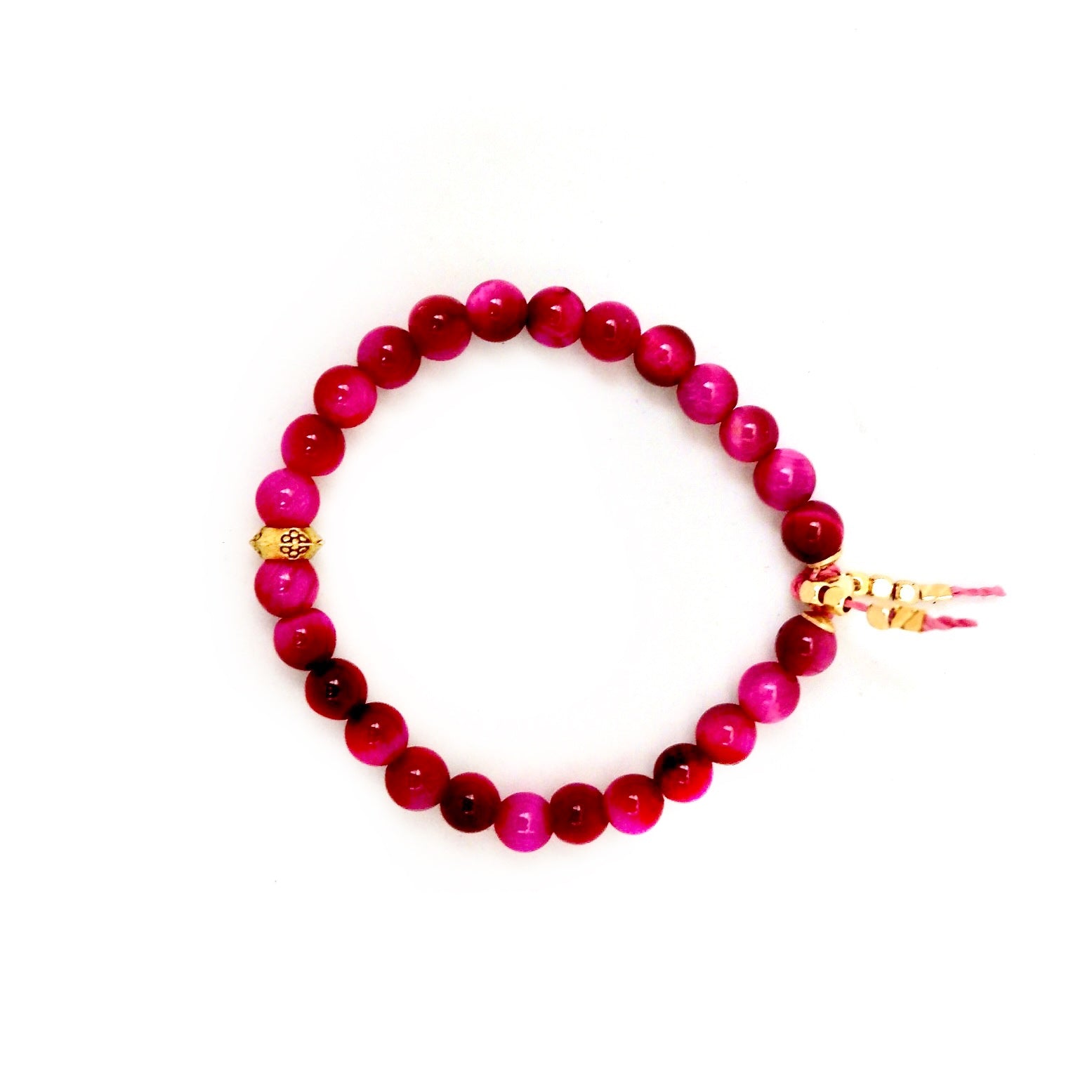 my favorite fuchsia pink bracelet