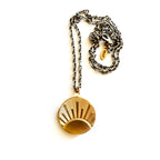 vintage sunrise locket necklace