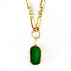 aphrodite intaglio enamel necklace