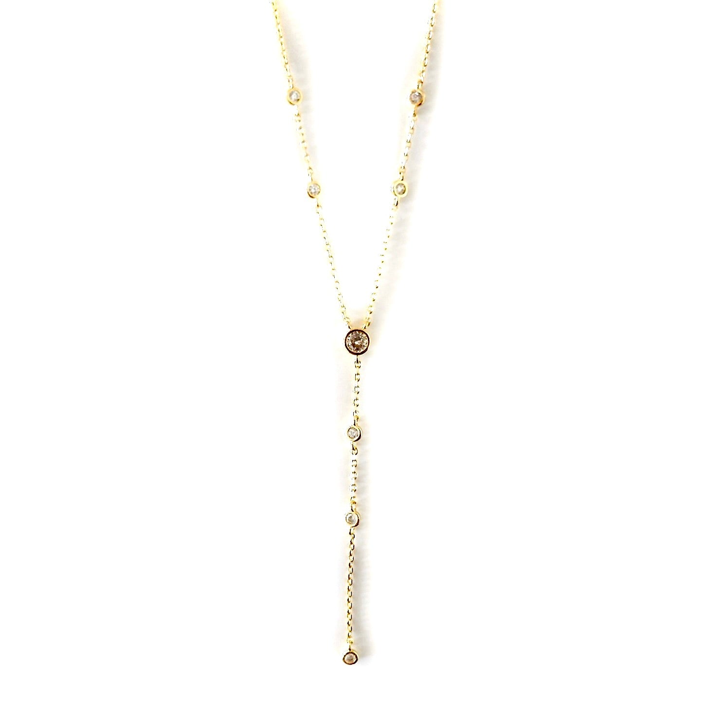 brilliant lariat necklace
