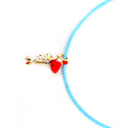 my turquoise little fish necklace