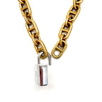lock chain necklace