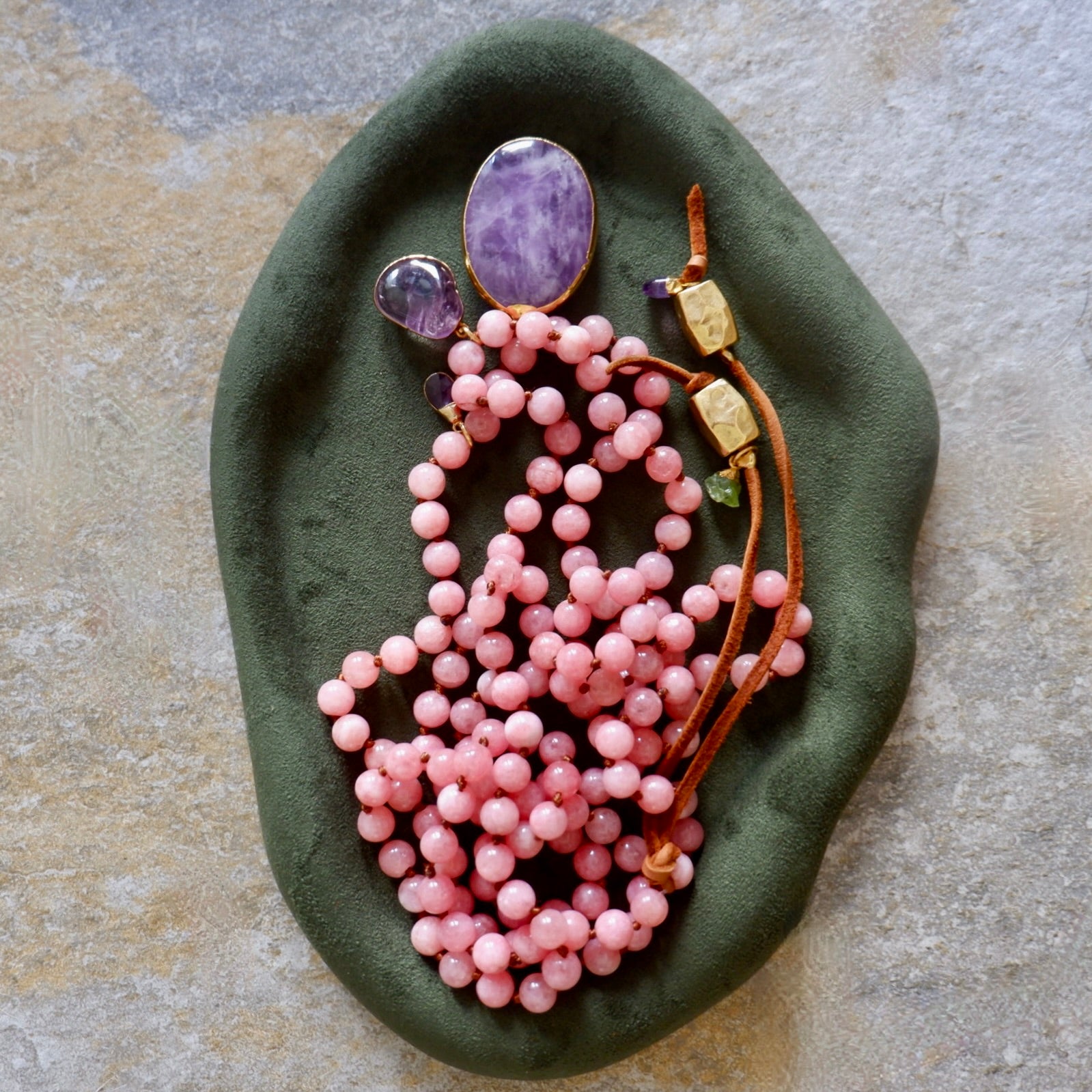 pink & amethyst dream necklace