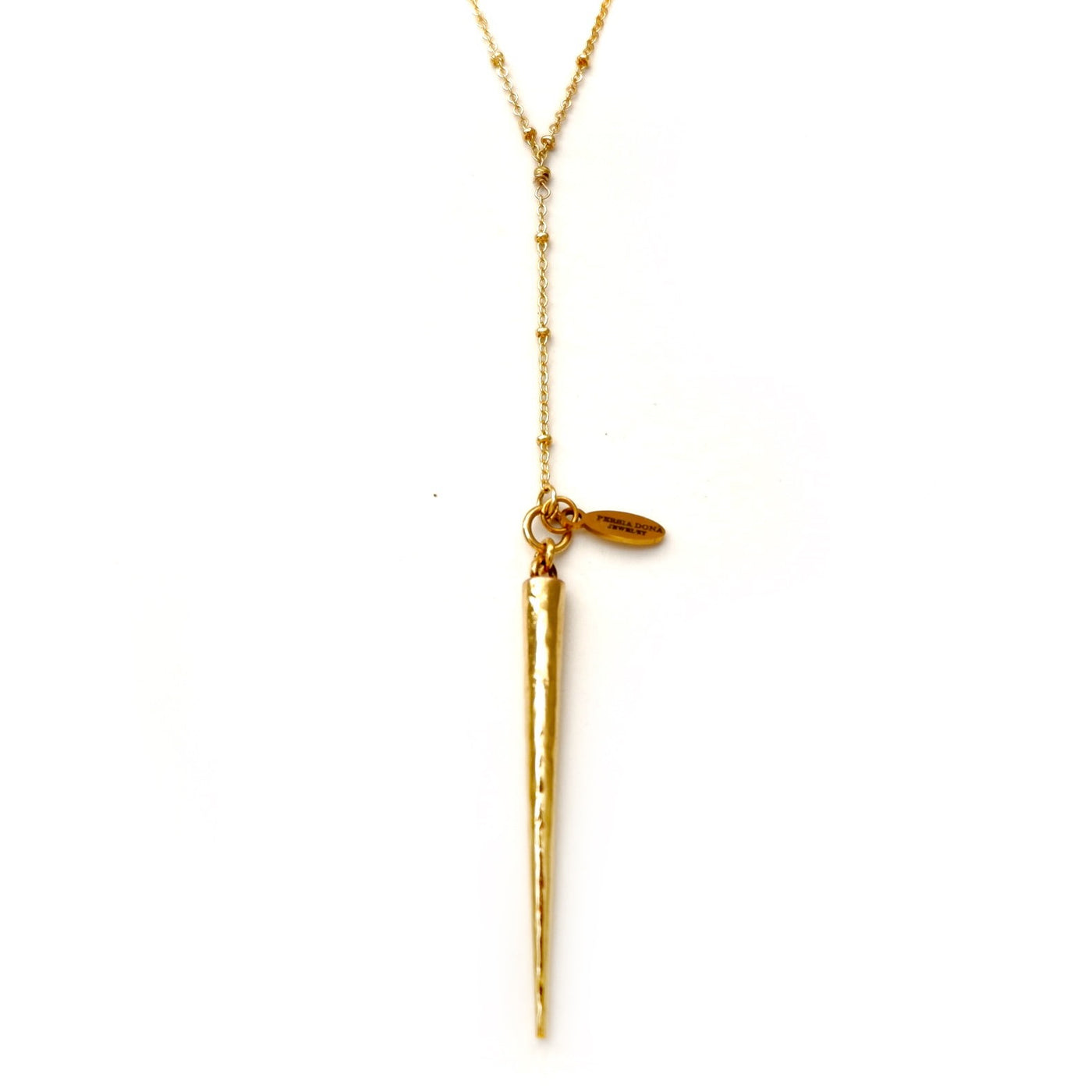 my y shaped spike necklace