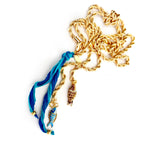 double fish knotted chain necklace