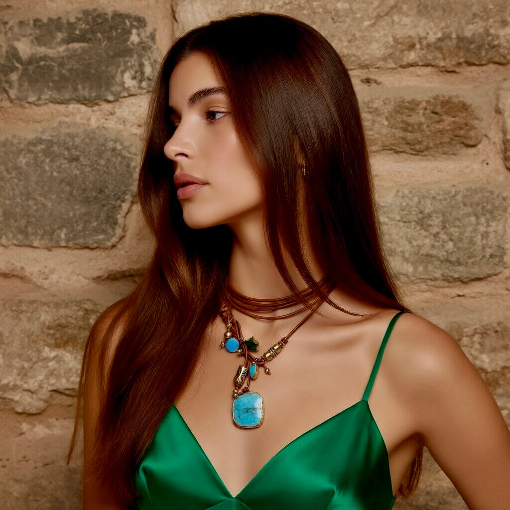 mountain x turquoise necklace