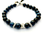 silver tiger mens bracelet