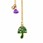 enamel mushroom necklace