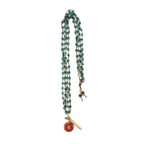 green onyx x carnelian gems necklace