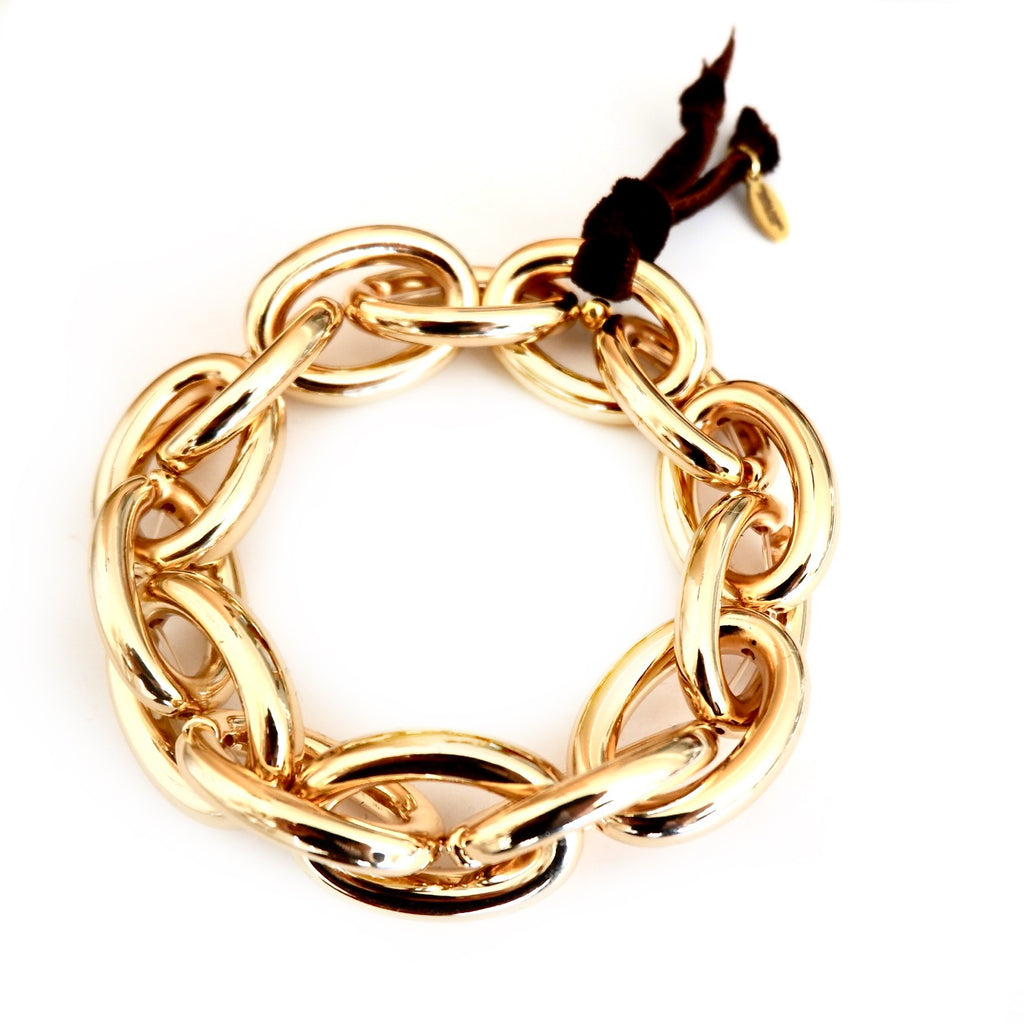 chunky oval link chain bracelet